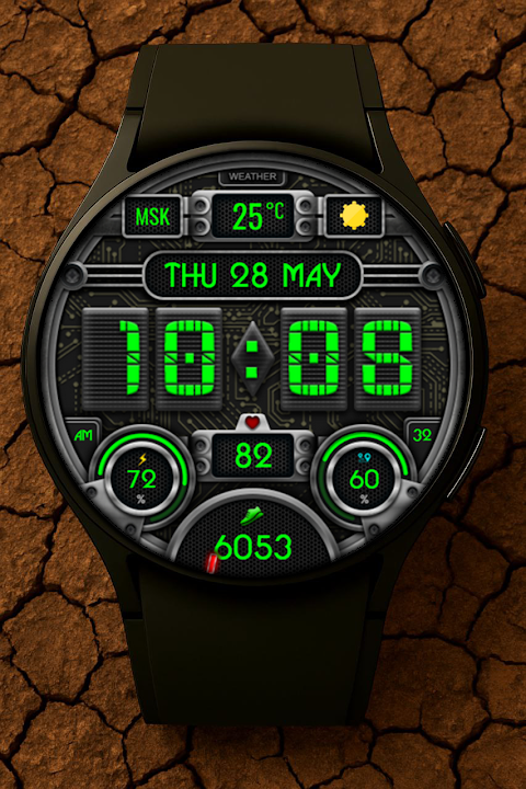 Civinic Digital Watch Face screenshot