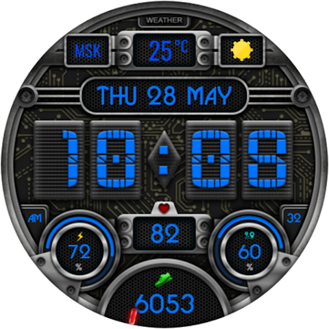 Civinic Digital Watch Face screenshot