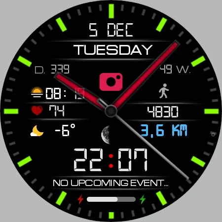 Classic LCD V3 watch face screenshot