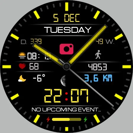 Classic LCD V3 watch face screenshot