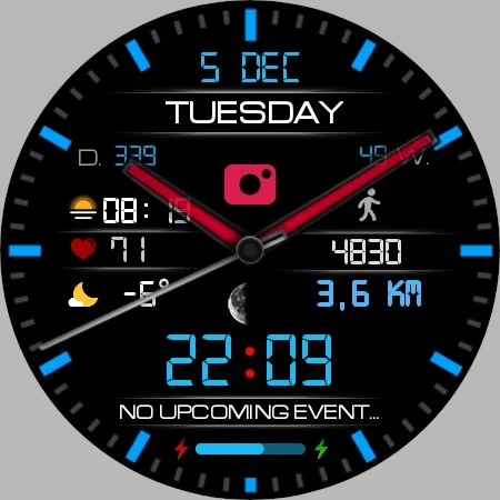 Classic LCD V3 watch face screenshot
