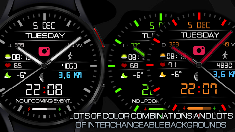 Classic LCD V3 watch face screenshot