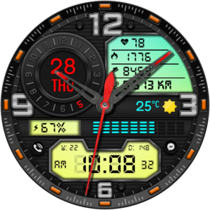 Cyber Hybrid Watch Face