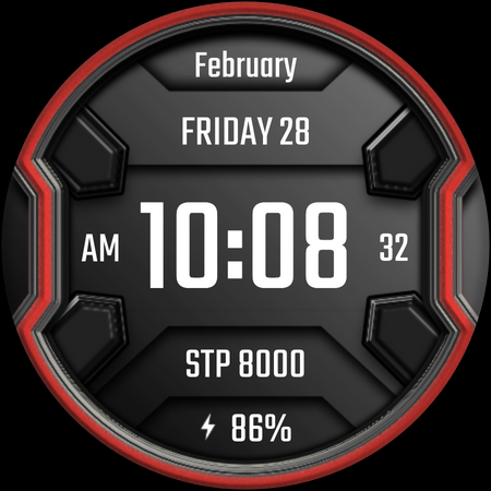 DADAM25: Modern Watch Face screenshot