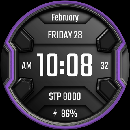 DADAM25: Modern Watch Face screenshot