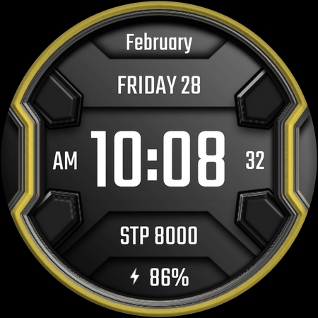 DADAM25: Modern Watch Face screenshot