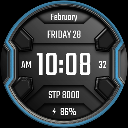 DADAM25: Modern Watch Face screenshot