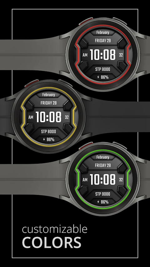 DADAM25: Modern Watch Face screenshot