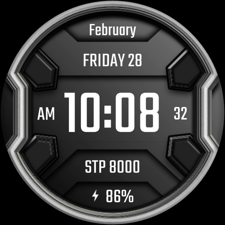 DADAM25: Modern Watch Face screenshot