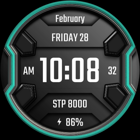 DADAM25: Modern Watch Face screenshot