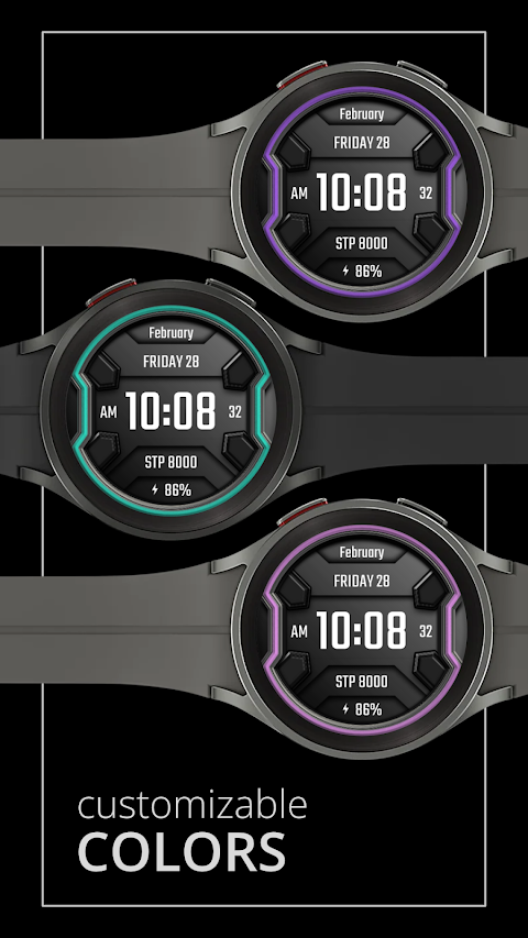 DADAM25: Modern Watch Face screenshot