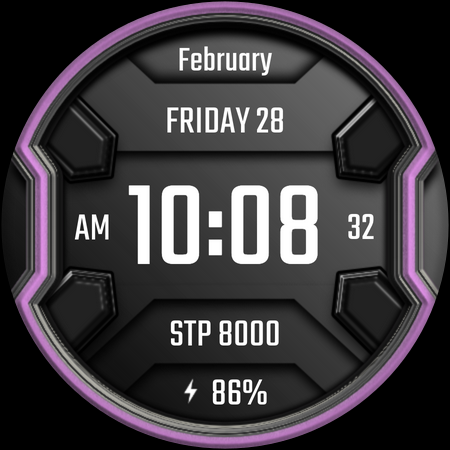 DADAM25: Modern Watch Face screenshot