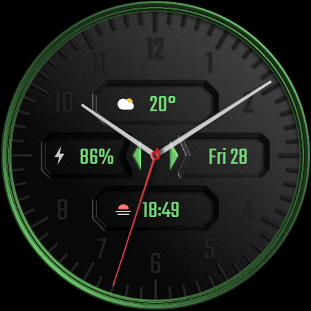 DADAM38: Analog Watch Face screenshot