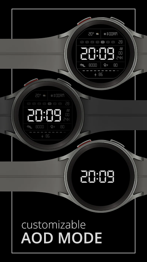 DADAM41: Retro LCD Watch Face screenshot