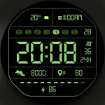 DADAM41: Retro LCD Watch Face