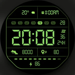 DADAM41: Retro LCD Watch Face