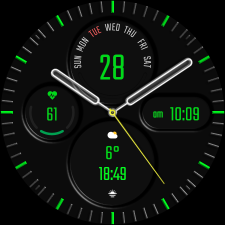 DADAM43: Analog Watch Face screenshot