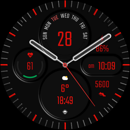 DADAM43: Analog Watch Face screenshot