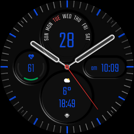 DADAM43: Analog Watch Face screenshot