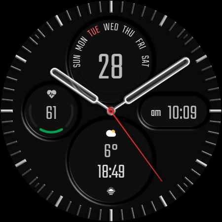 DADAM43: Analog Watch Face screenshot