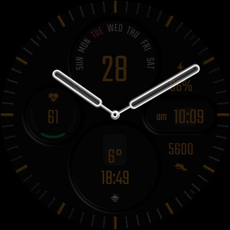 DADAM43: Analog Watch Face screenshot