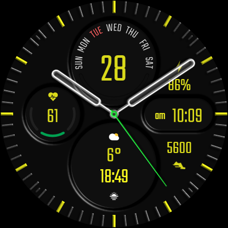 DADAM43: Analog Watch Face screenshot