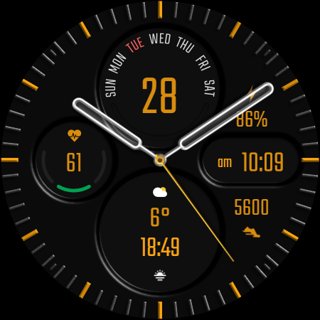 DADAM43: Analog Watch Face screenshot