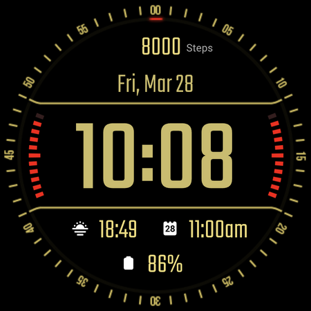 DADAM45: Graphic Watch Face screenshot
