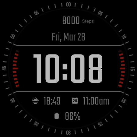 DADAM45: Graphic Watch Face screenshot