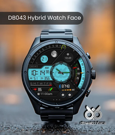 DB043 Hybrid Watch Face screenshot