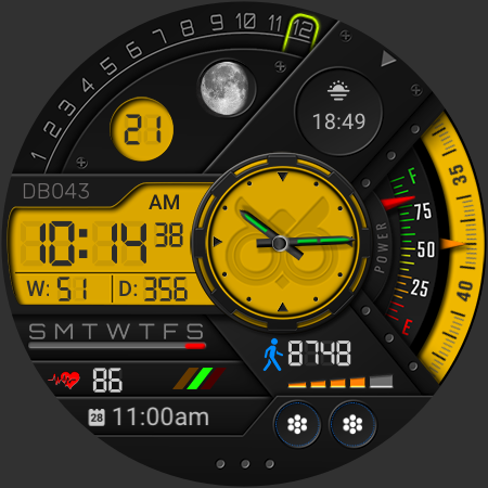 DB043 Hybrid Watch Face screenshot