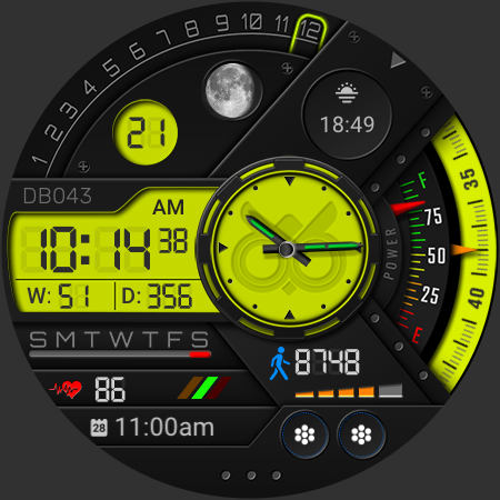 DB043 Hybrid Watch Face screenshot