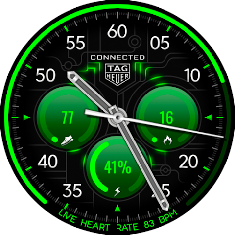 Tag Connected watch face screenshot