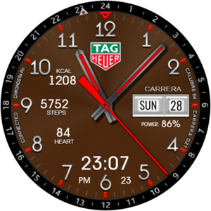Tag Carrera Hybrid Watch Face