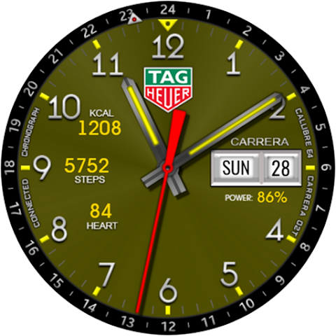 Tag Carrera Hybrid Watch Face screenshot