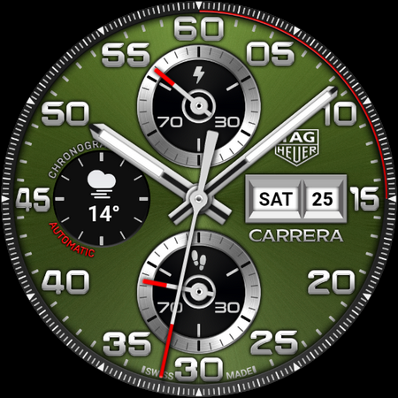 TAG HEUER CARRERA 2 Watch Face screenshot