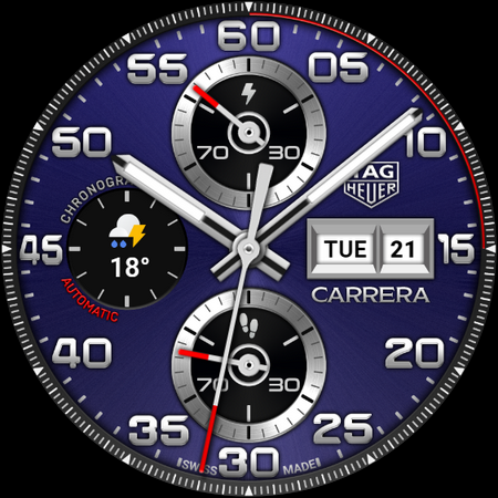 TAG HEUER CARRERA 2 Watch Face screenshot