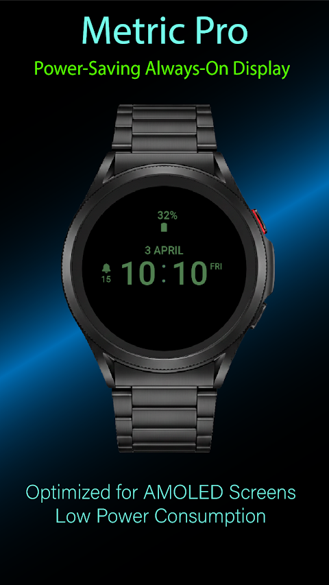 Metric Pro: Watch Face Wear OS screenshot