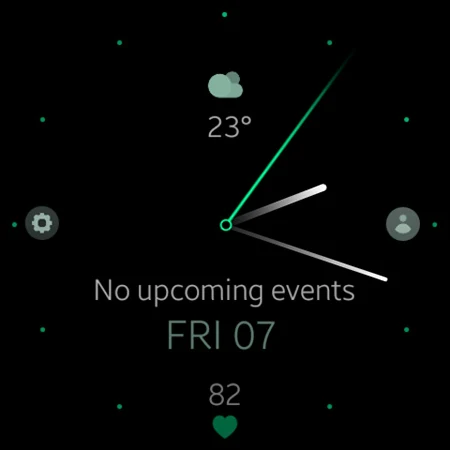 Minimal Black v27 watch face screenshot