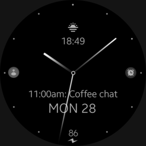Minimal Black v27 watch face