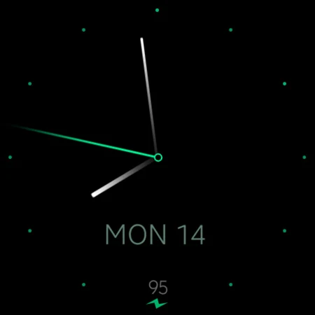 Minimal Black v27 watch face screenshot