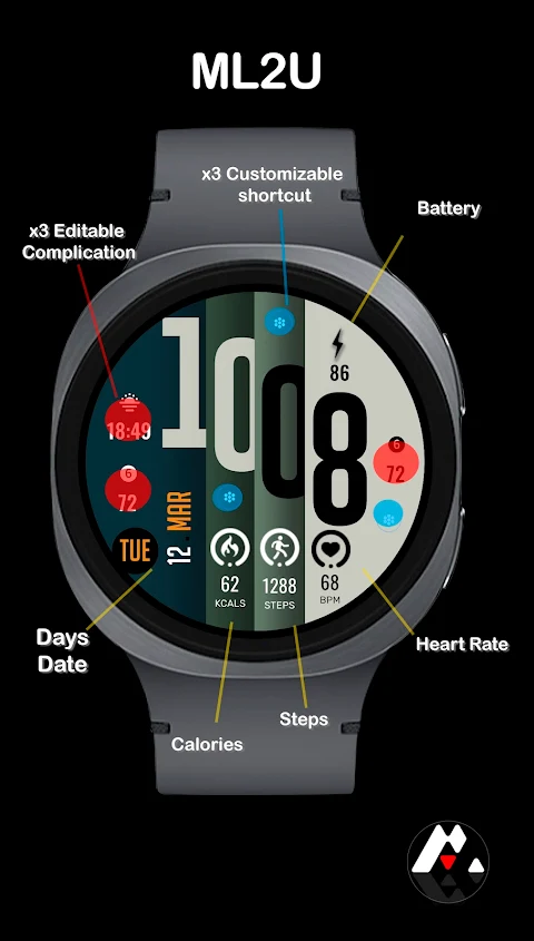 ML2U 147 Watch Face screenshot