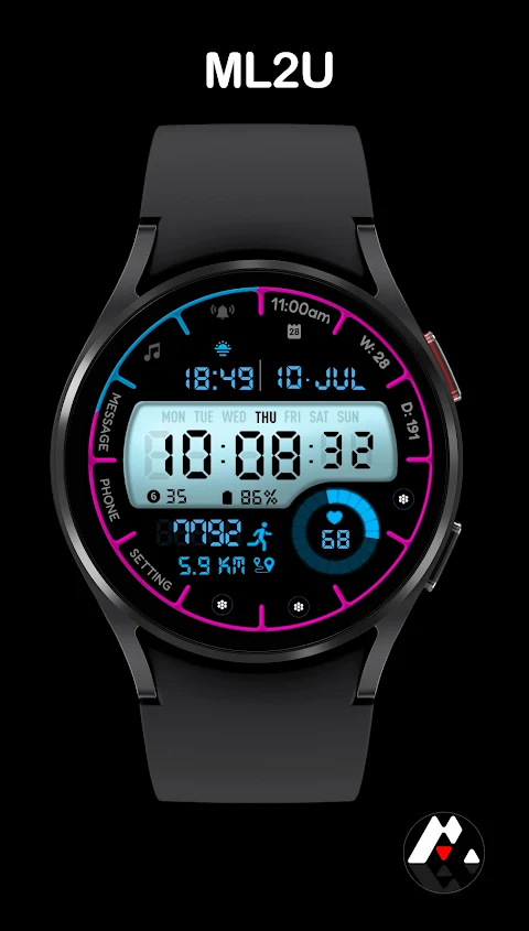 ML2U 162 Watch Face screenshot