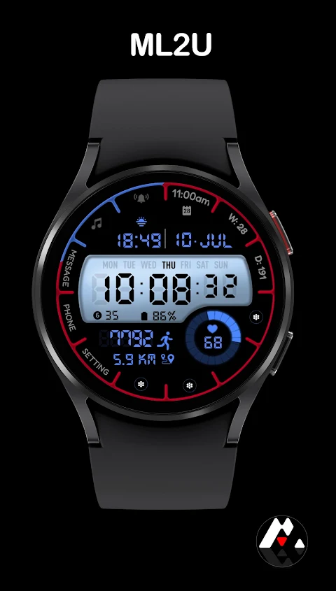 ML2U 162 Watch Face screenshot