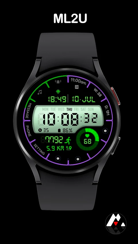 ML2U 162 Watch Face screenshot