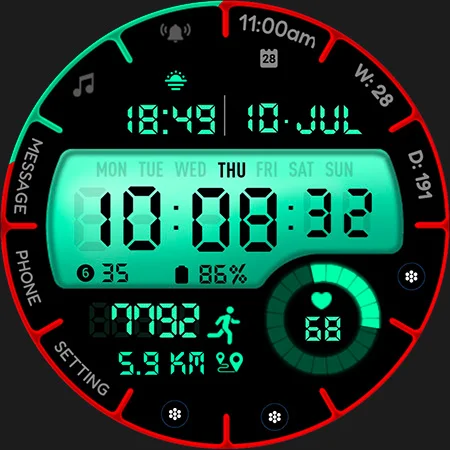 ML2U 162 Watch Face screenshot