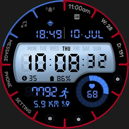 ML2U 162 Watch Face screenshot