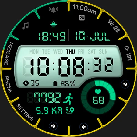 ML2U 162 Watch Face screenshot