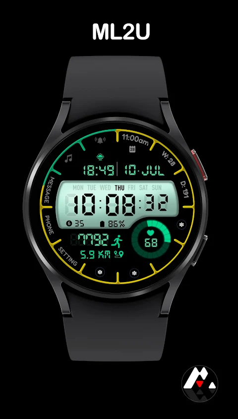 ML2U 162 Watch Face screenshot
