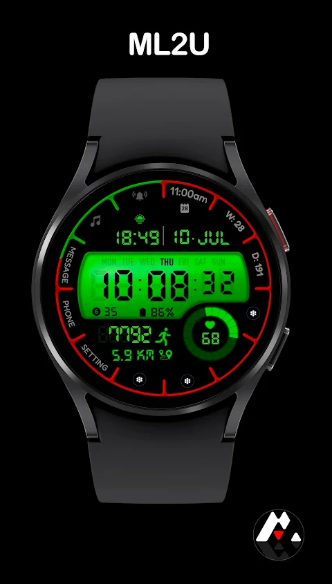 ML2U 162 Watch Face screenshot